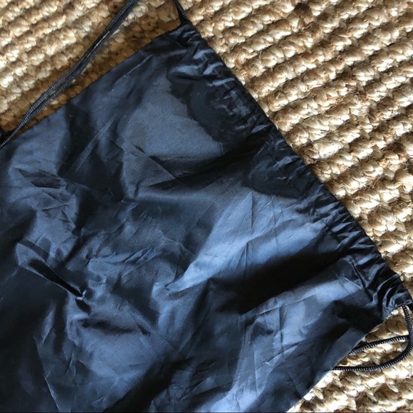 Brand new black drawstring backpack bag nylon - Picture 4 of 7